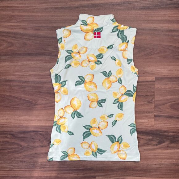 Kastel Denmark Quarter Zip Tank Top - Lemon Lime - XS - Picture 2 of 4